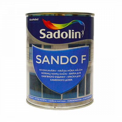 Фасадна фарба на водній основі Sadolin Sando F для бетону, безбарвна, BC, 0.93 л 5072949 фото