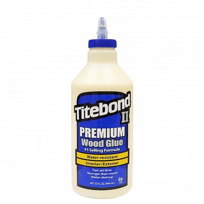 Столярний ПВА клей для дерева Titebond II Premium Wood Glue D3, медово-кремовий, 946 мл (5005) 5005 фото