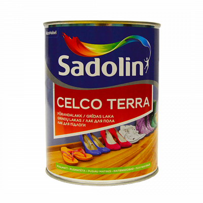Лак для підлоги Sadolin Celco Terra алкідний, напівматовий, безбарвний, 1 л 5181367 фото