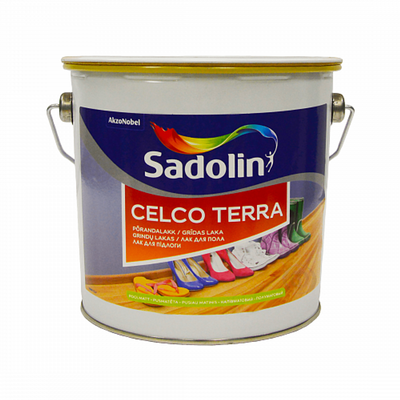 Лак для підлоги Sadolin Celco Terra алкідний, напівматовий, безбарвний, 2.5 л 5181369 фото