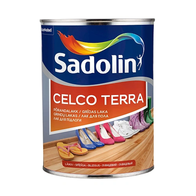 Лак для підлоги Sadolin Celco Terra алкідний, глянцевий, безбарвний, 1 л 5181373 фото