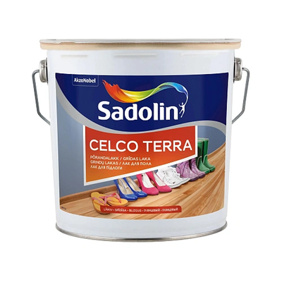 Лак для підлоги Sadolin Celco Terra алкідний, глянцевий, безбарвний, 2.5 л 5181375 фото