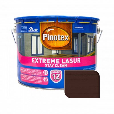 Просочення для дерева Pinotex Extreme Lasur самоочисне, палісандр, 10 л 5308749 фото