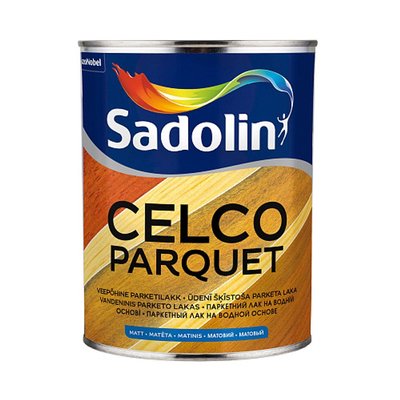 Лак для пола Sadolin Celco Parquet паркетный, матовый, бесцветный, 1 л 5181246 фото