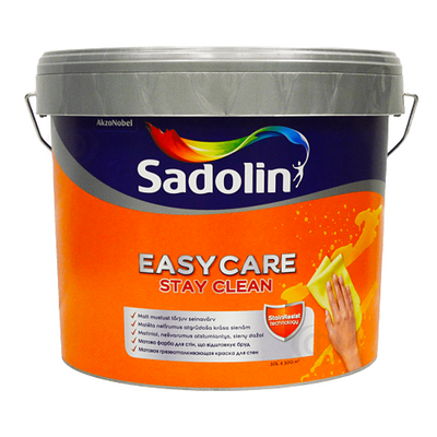 Акрилова фарба Sadolin EasyCare для стін та стелі, брудовідштовхувальна, біла, BW, 10 л 5270879 фото