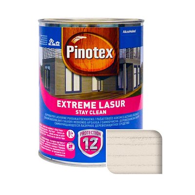 Просочення для дерева Pinotex Extreme Lasur самоочисне, сніг, 1 л 5302333 фото