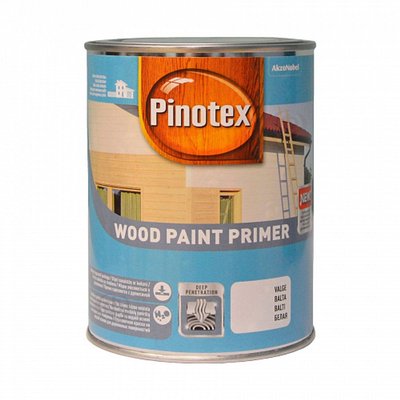 Краска для дерева Pinotex Wood Paint Primer грунтовочная, белая, 1 л 5309453 фото