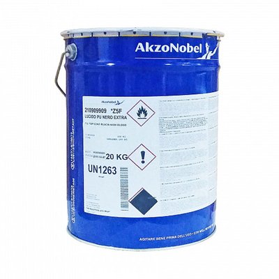 Поліуретанова фарба AkzoNobel 210909909 двокомпонентна, чорна, високоглянцева, 20 кг 2109099095 фото
