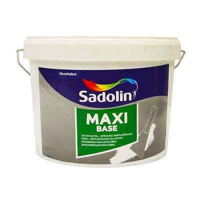 Легка шпаклівка Sadolin Maxi Base для стін та стелі, світло-сіра, 2.5 л 5072826 фото