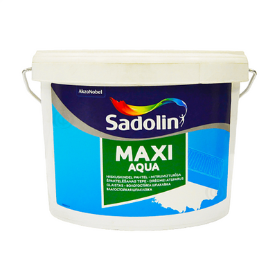 Дрібнозерниста вологостійка легка шпаклівка Sadolin Maxi Aqua для стін та стелі, сіра, 2.5 л 5072824 фото