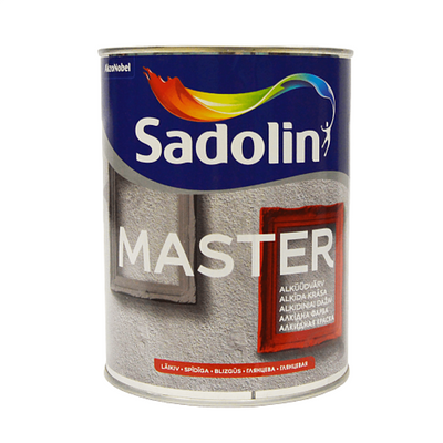 Алкидная краска Sadolin Master 90 для дерева и металла, белая, BW, 1 л 5181238 фото