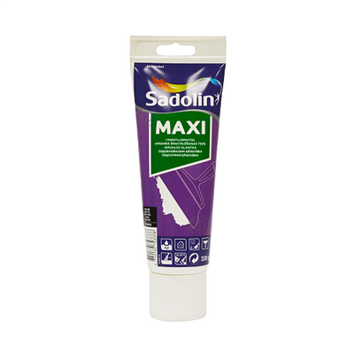 Дрібнозерниста шпаклівка Sadolin Maxi для стін та стелі, біла, 330 г 5242828 фото
